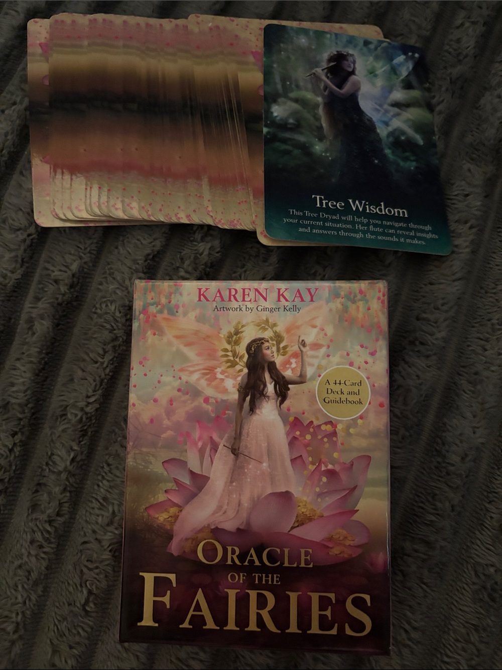 Karen Kay Oracle of the Fairies Deck - Pink Fairy Artwork